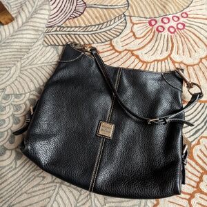 Black Leather Shoulder Bag